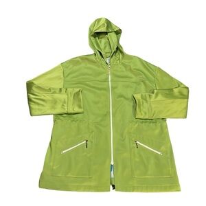 St John Sport Hooded Lightweight Jacket Green‎ Size 2